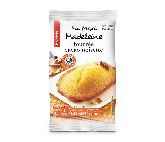 1 Maxi madeleine fourrée cacao noisette