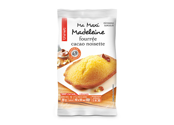 1 Maxi madeleine fourrée cacao noisette