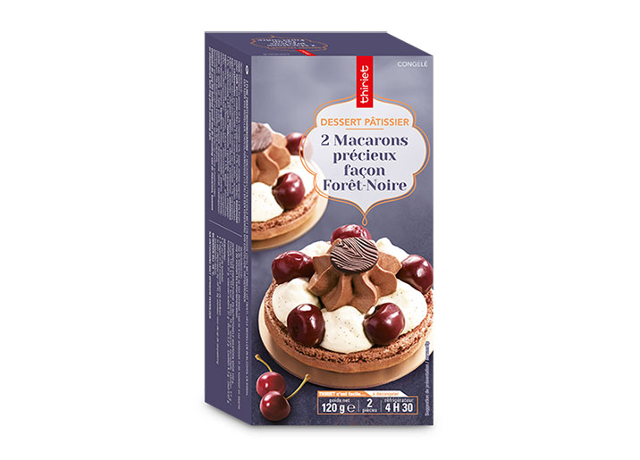 2 Macarons précieux façon forêt noire
