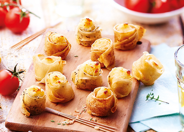 12 Mini croustillants aux fromages