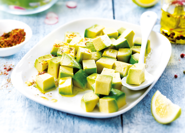 Avocats en morceaux