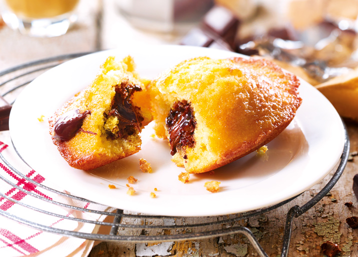 1 Maxi madeleine fourrée cacao noisette