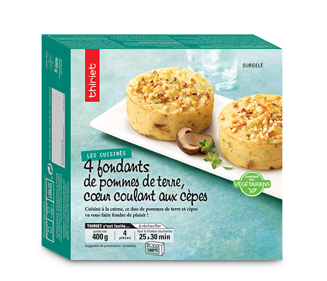 4 Fondants de pommes de terre et cèpes