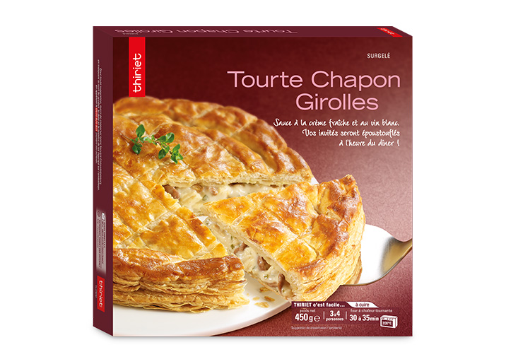 Tourte chapon girolles