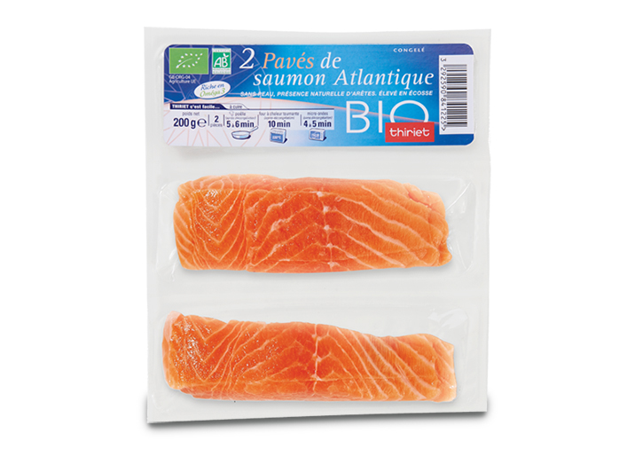 2 Pavés de saumon biologique