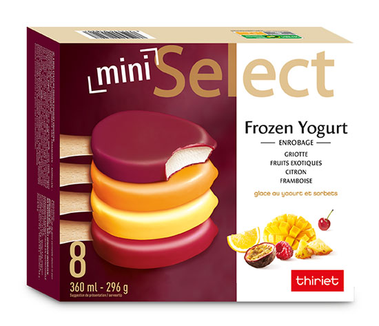 8 Select™ Mini Frozen Yogurt et fruits assortis