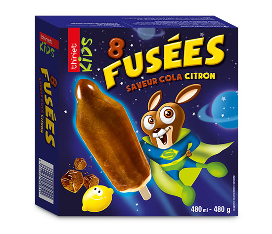 8 Fusées Saveur cola/citron
