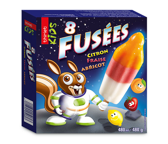 8 Fusées citron fraise abricot