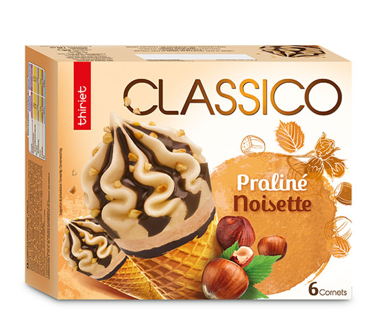 6 cornets Classico : la 2ème à -50% parmi 10parfums au choix 