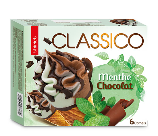 6 Cornets Classico Menthe/Chocolat