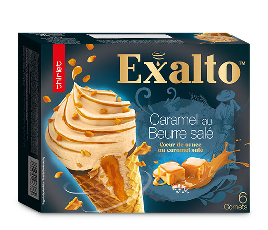 6 Cornets Exalto™ Caramel au beurre salé
