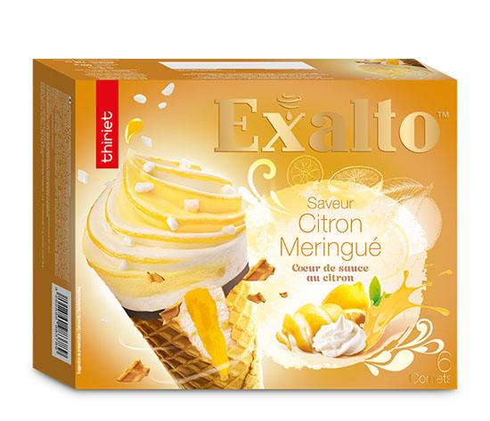 6 Cornets Exalto™ Saveur citron meringué