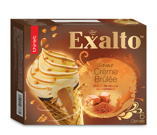6 Cornets Exalto™ Saveur crème brûlée