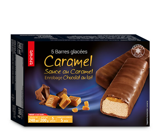 5 Barres glacées caramel