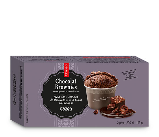 2 Pots individuels Chocolat brownies