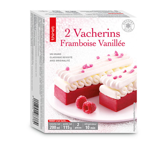2 Vacherins framboise vanillée