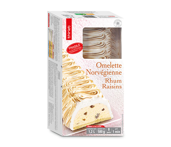 Omelette norvégienne rhum/raisins