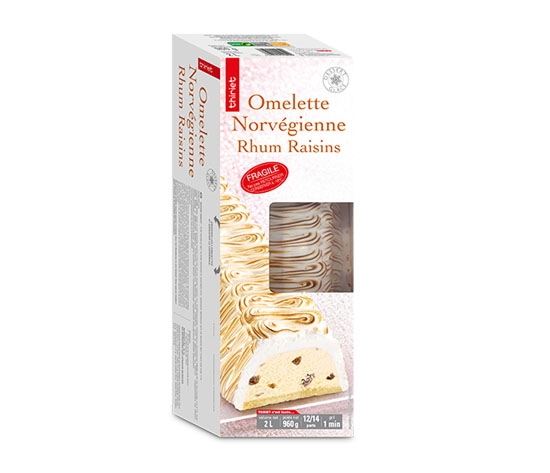 Omelette norvégienne rhum/raisins