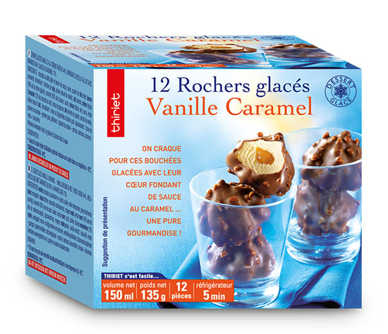 12 Rochers glacés vanille/caramel