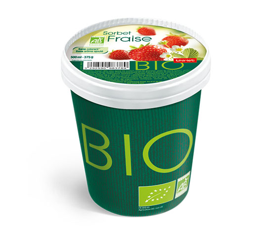 Pot Sorbet Fraise biologique