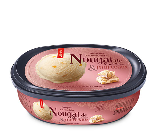 Crème glacée nougat de Montélimar