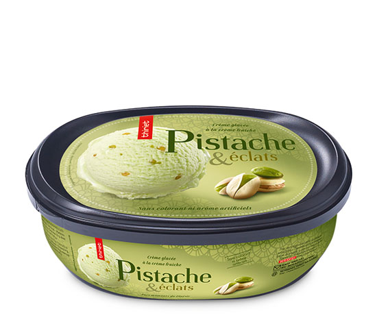 Crème glacée Pistache avec éclats de pistache