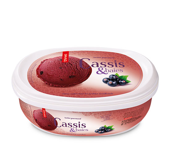 Sorbet Cassis et baies de cassis