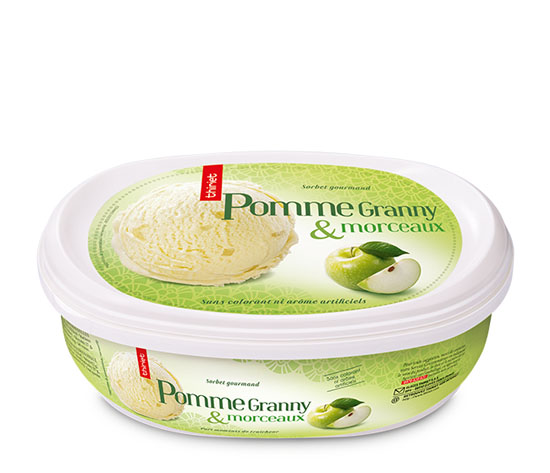 Sorbet Pomme Granny et morceaux de pomme Granny