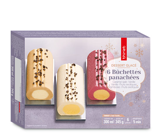 6 Bûchettes panachées