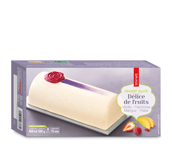 Délice de fruits vanille framboise mangue fraise