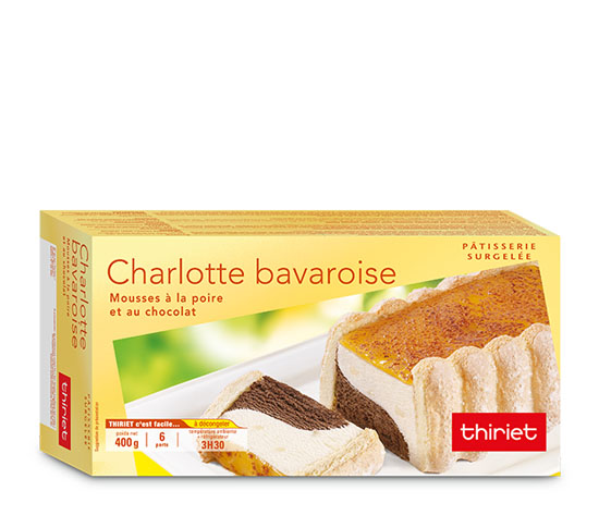 Charlotte bavaroise poire/chocolat