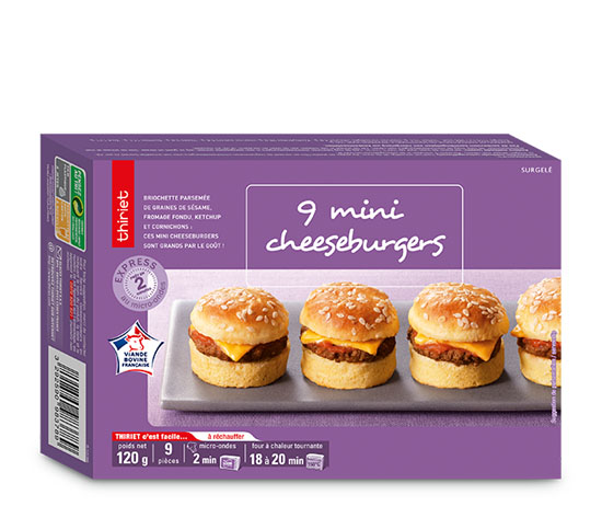 9 Mini cheeseburgers