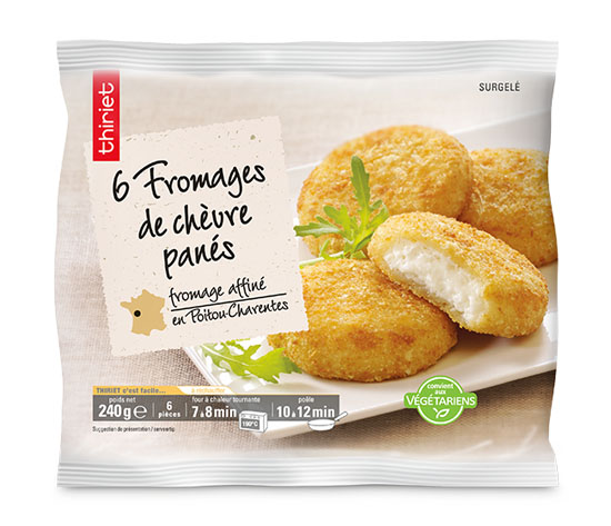 6 Fromages de chèvre panés