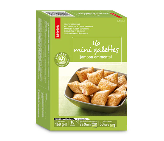 16 Mini galettes jambon/emmental