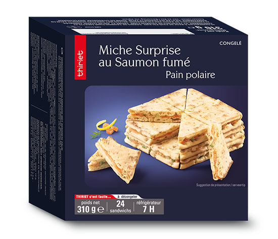 Miche surprise pain polaire au saumon fumé