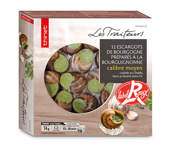 12 Escargots Bourgogne Label Rouge moyens