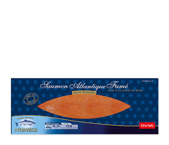 Saumon Atlantique fumé 650 g - Norvège
