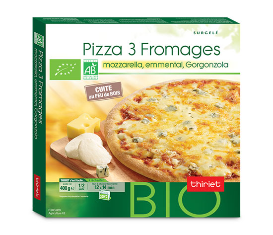 Pizza 3 fromages biologique