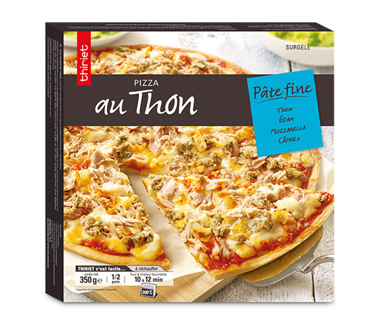 Pizza pâte fine thon