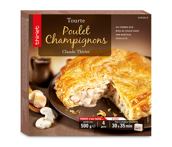 Tourte poulet/champignons