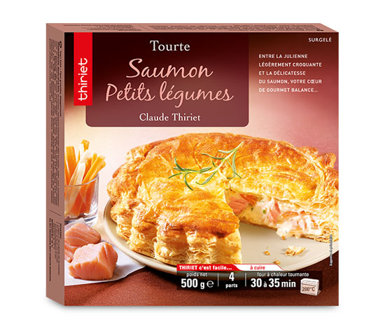 Tourte saumon/petits légumes