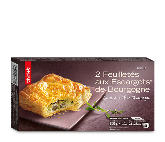 2 Feuilletés aux escargots de Bourgogne