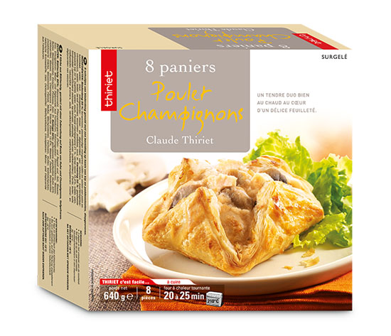 8 Paniers poulet/champignons