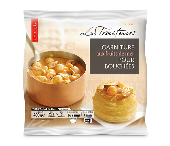 Garniture aux fruits de mer pour bouchées