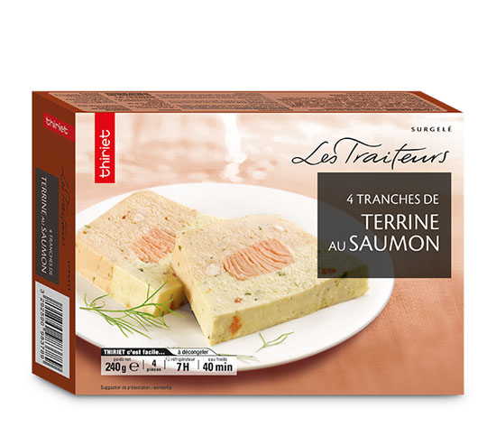 4 Tranches de terrine au saumon