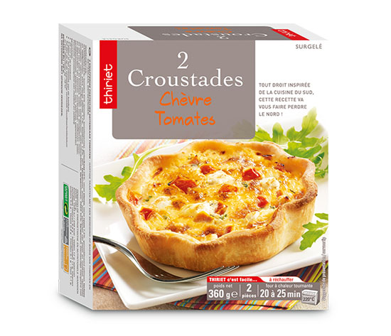 2 Croustades chèvre/tomates