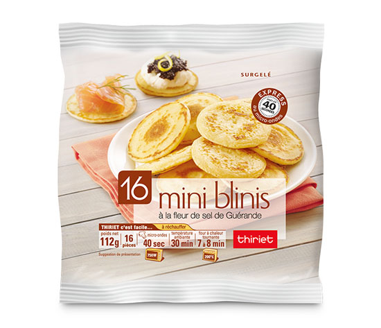 16 Mini blinis à la fleur de sel de Guérande