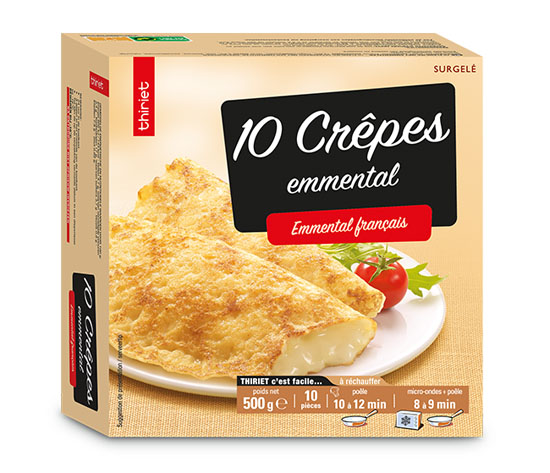 10 Crêpes à l'emmental