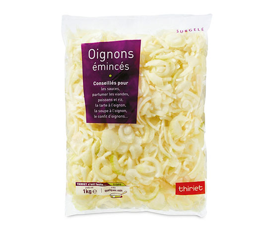 Oignons émincés