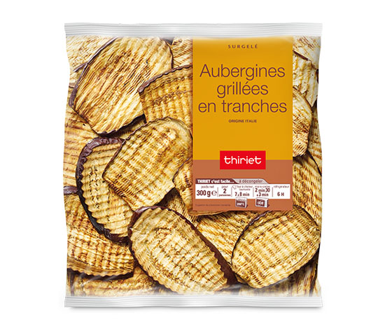 Aubergines grillées en tranches